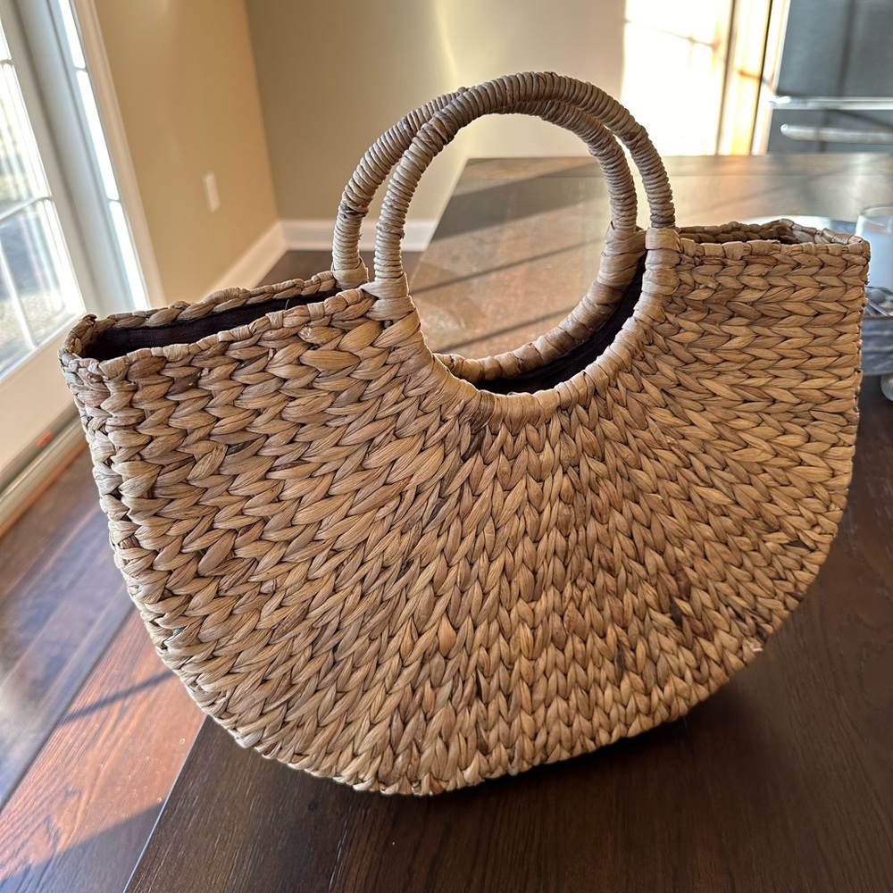 Putu by J.MacLear Straw Women's Handbag Tan Bag